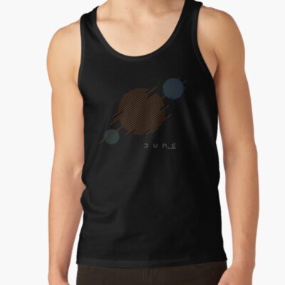Dune Universe Planets Glitch Logo Tank Top