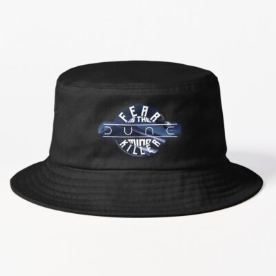 Dune 2022 Fear Is The Mind Killer Paul Atreides And Arrakis Desert With Moons Bucket Hat