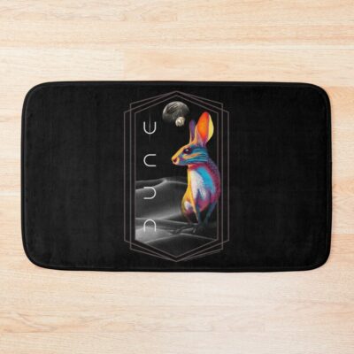 Dune Sand Mouse Black Background Bath Mat