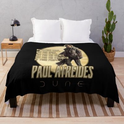 Paul Atreides Fan Art Dune Fan Art Throw Blanket