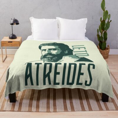 Leto Atreides Face Art Graphic Dune 2021 Fan Art Throw Blanket