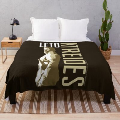 Leto Atreides Graphic Dune 2021 Fan Art Throw Blanket