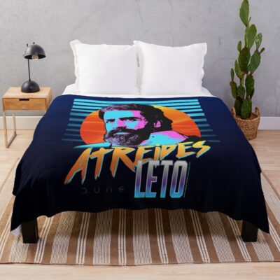 Leto Atreides Dune 2021 Fan Art Outrun Style Throw Blanket