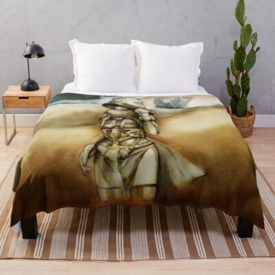 Chani In Arrakis Desert Dune 2020 Art Throw Blanket