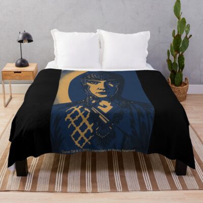 Dune Part Two Princess Irulan Beaded Coif Throw Blanket