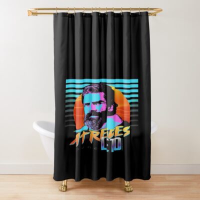 Leto Atreides Dune 2021 Fan Art Outrun Style Shower Curtain