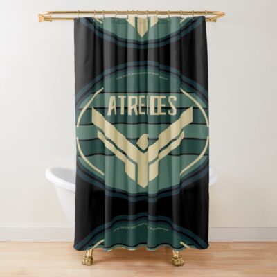 Atreides House Circular Art Design On Black Dune 2021 Film Shower Curtain