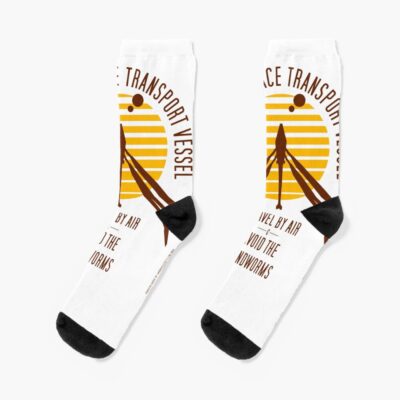 Dune Ornithopter Space Transport Vessel Travel By Air And Avoid The Sandworms Socks