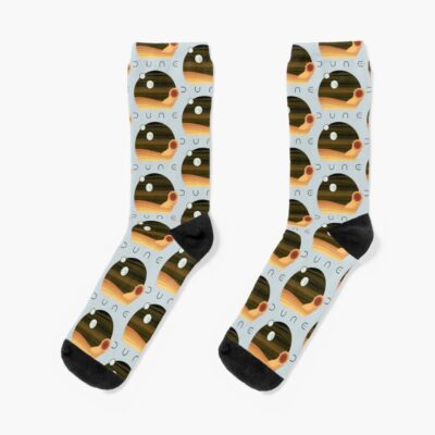 Dune Desert Night And Sandworm Socks