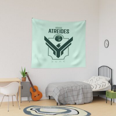 House Atreides Dune 2021 Film Green Color Graphic Tapestry