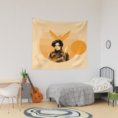 Dune Paul Atreides Moons Of Arrakis Sci Fi Art Illustration Tapestry