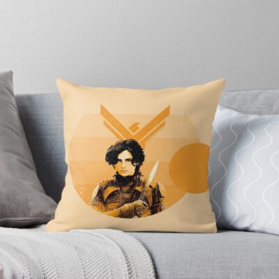 Dune Paul Atreides Moons Of Arrakis Sci Fi Art Illustration Throw Pillow