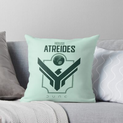 House Atreides Dune 2021 Film Green Color Graphic Throw Pillow
