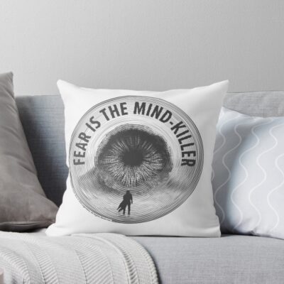 Dune The Sandworm Fear Is The Mind Killer Throw Pillow
