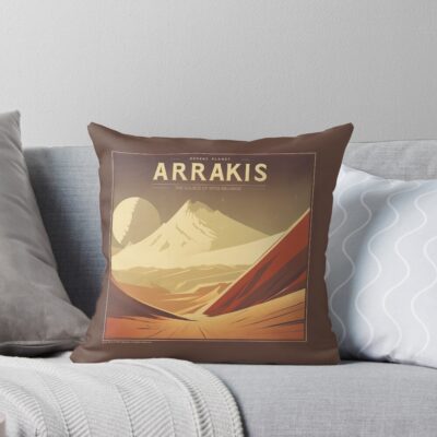 Desert Planet Arrakis Throw Pillow